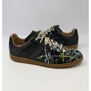 Maison Margiela Paint Splatter Replica GAT Black Size 12 US 45 EU